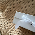 Neutral Crocheted Baby Blanket