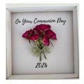 On Your Communion Day (White) Flower Frame